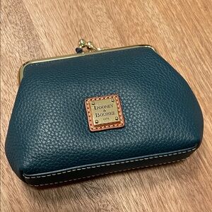 Dooney & Bourke Florentine Coin Purse in Teal — NWT